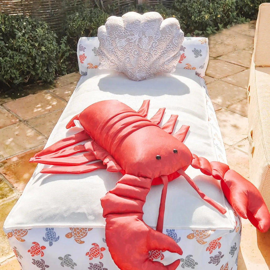 Kagyló alakú szövet kerti párna