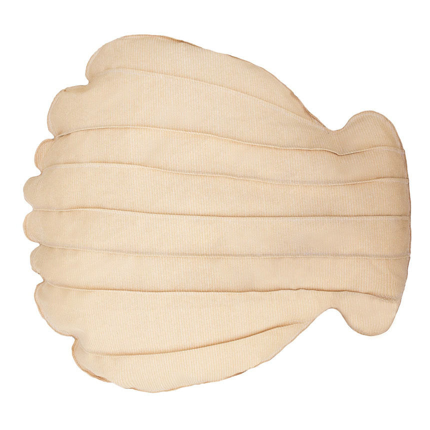 Shell-shaped fabric swimming pillow