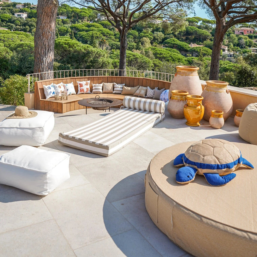 Teknős alakú szövet kerti párna