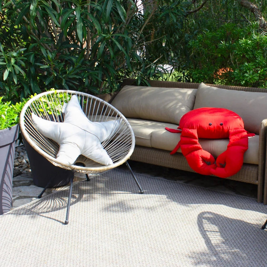 Tengericsillag alakú szövet kerti párna