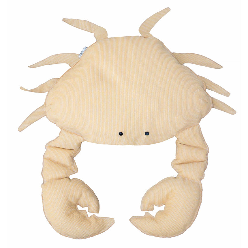 Crab-shaped fabric swimming cushion