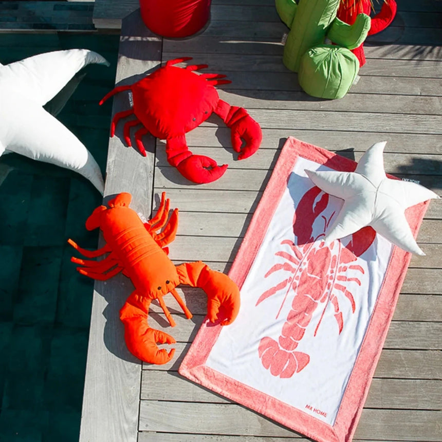 Rák alakú szövet kerti párna