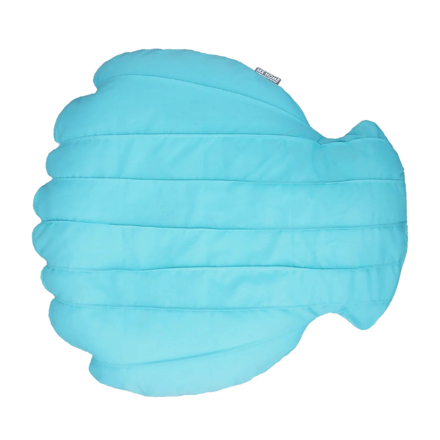 Shell-shaped fabric swimming pillow