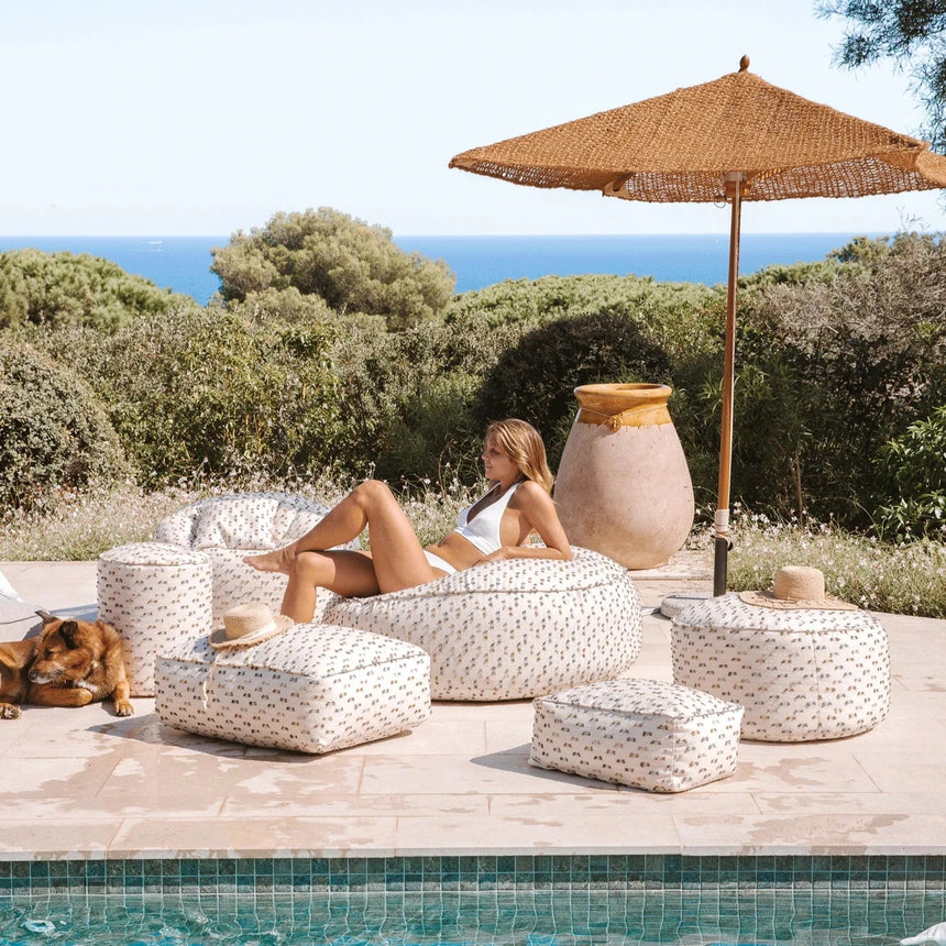 Funky szövet kerti puff 85x65