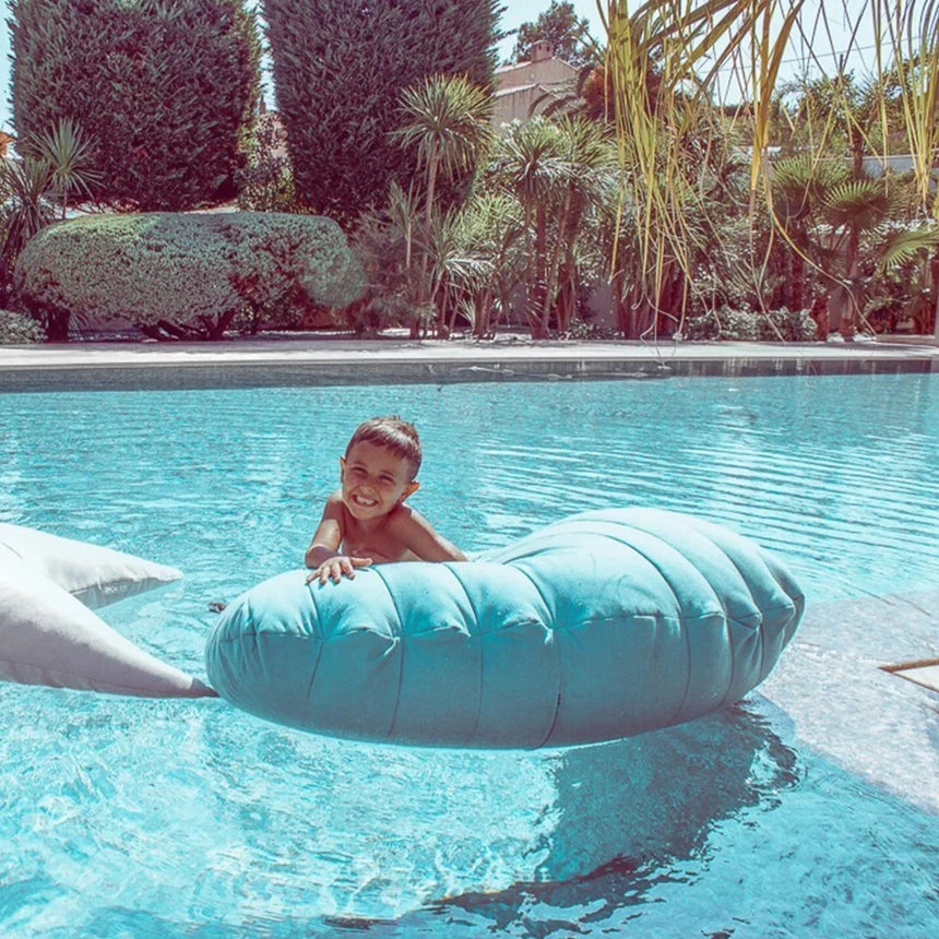 Shell-shaped fabric swimming pillow