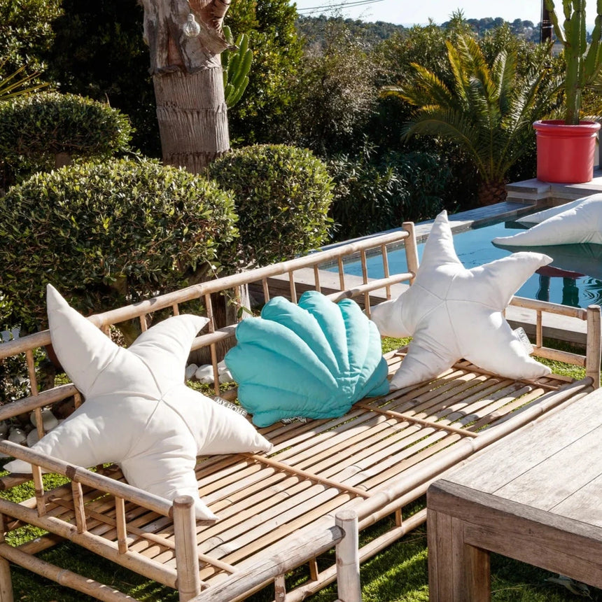 Tengericsillag alakú szövet kerti párna