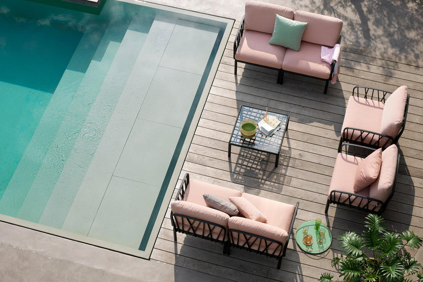 Nardi Komodo PP kerti lerakóasztal üveglappal - Dutch Home