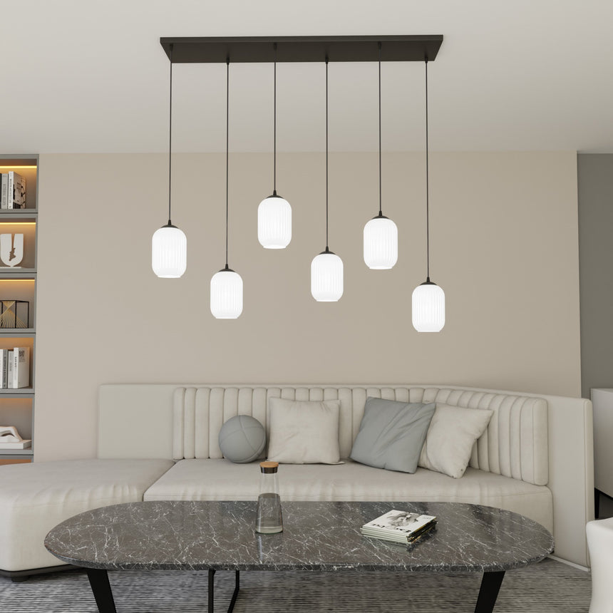 Verdi 6 üveg függőlámpa