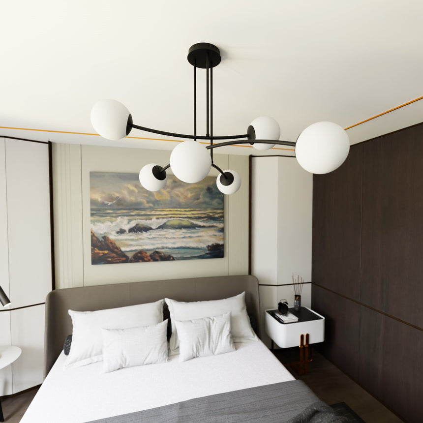 Halldor 6 fém mennyezeti lámpa