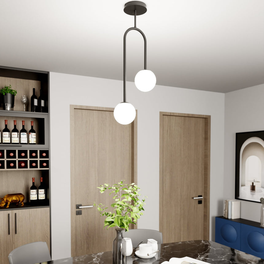 Atria 2 BL fém függőlámpa