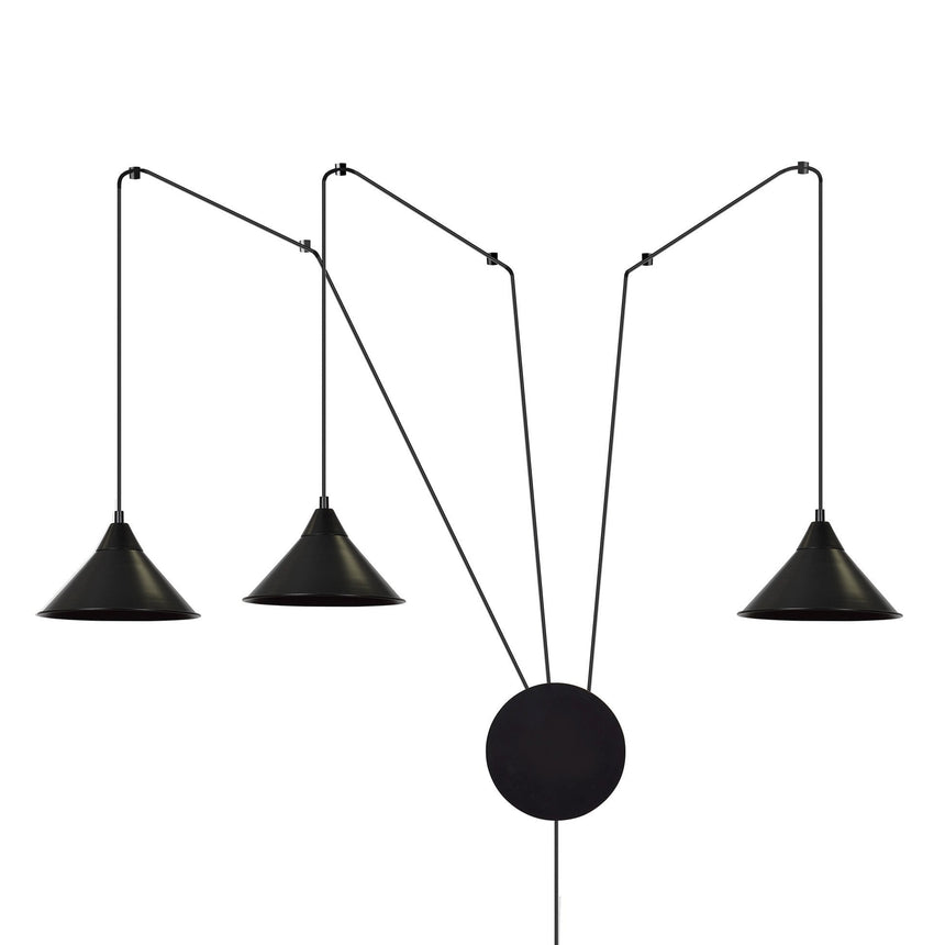 Abramo 3 metal wall lamp