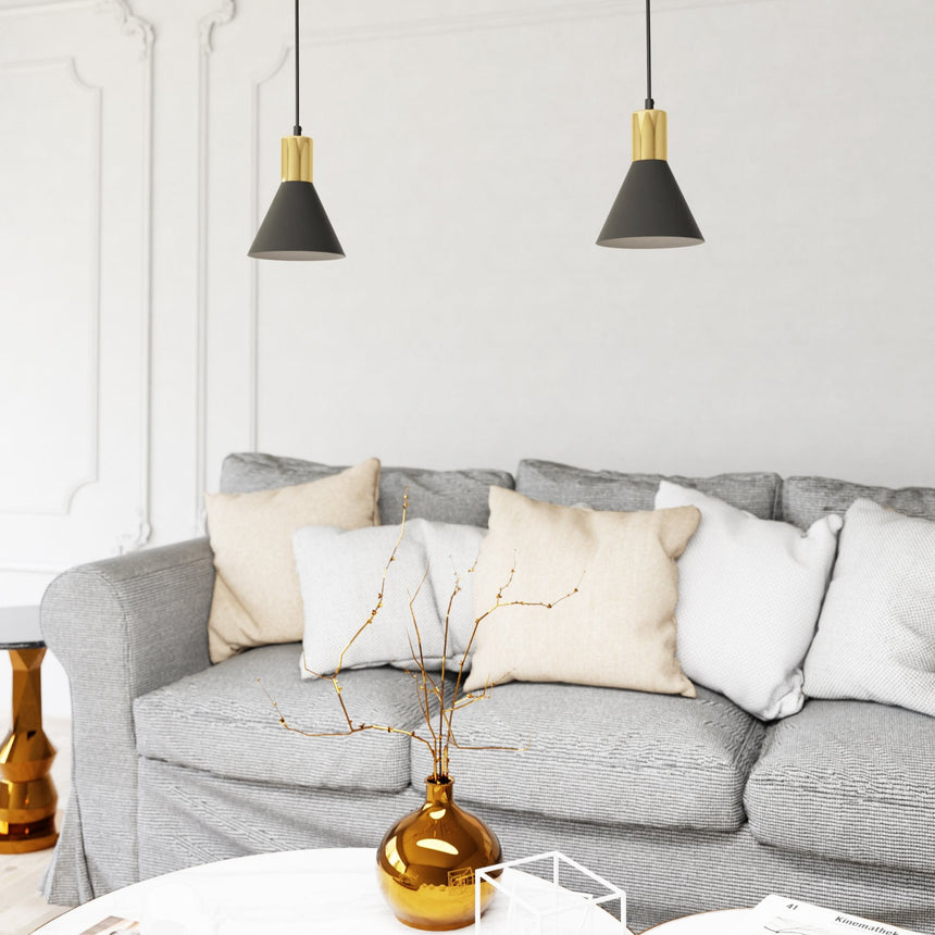 Rosa 1 fém függőlámpa