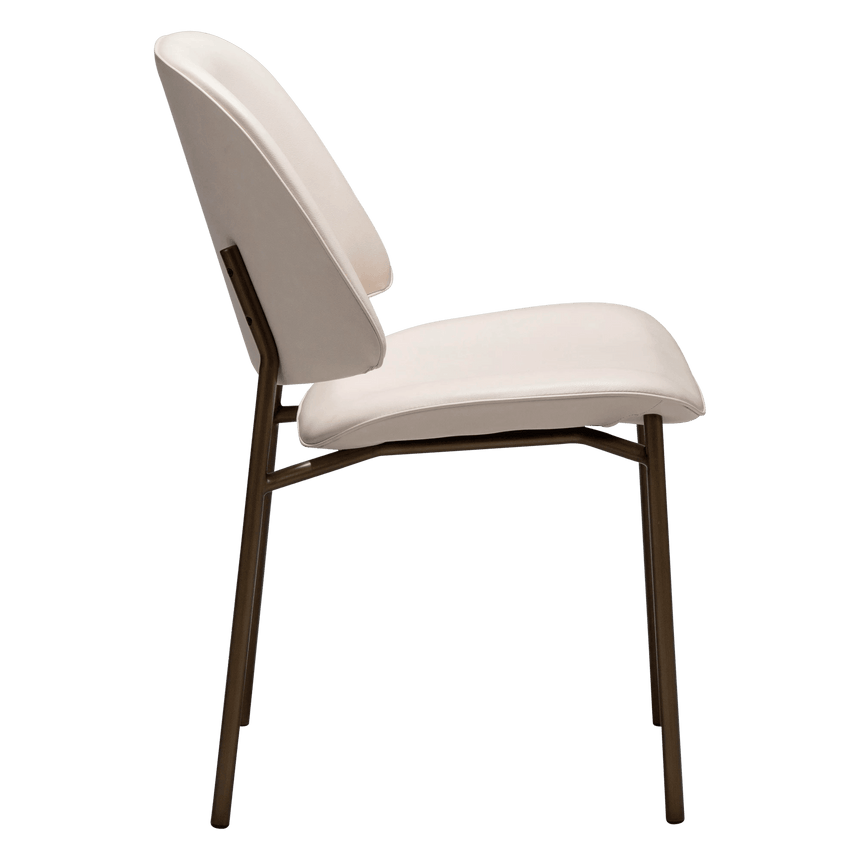 Ohmy textilbőr szék antik lábbal