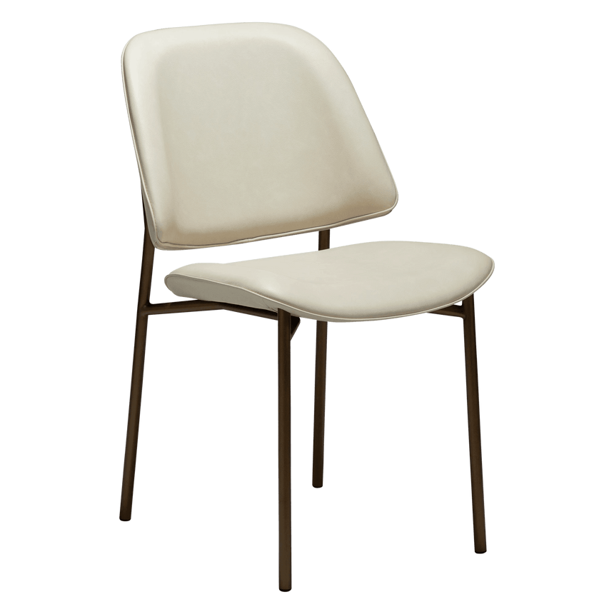 Ohmy textilbőr szék antik lábbal