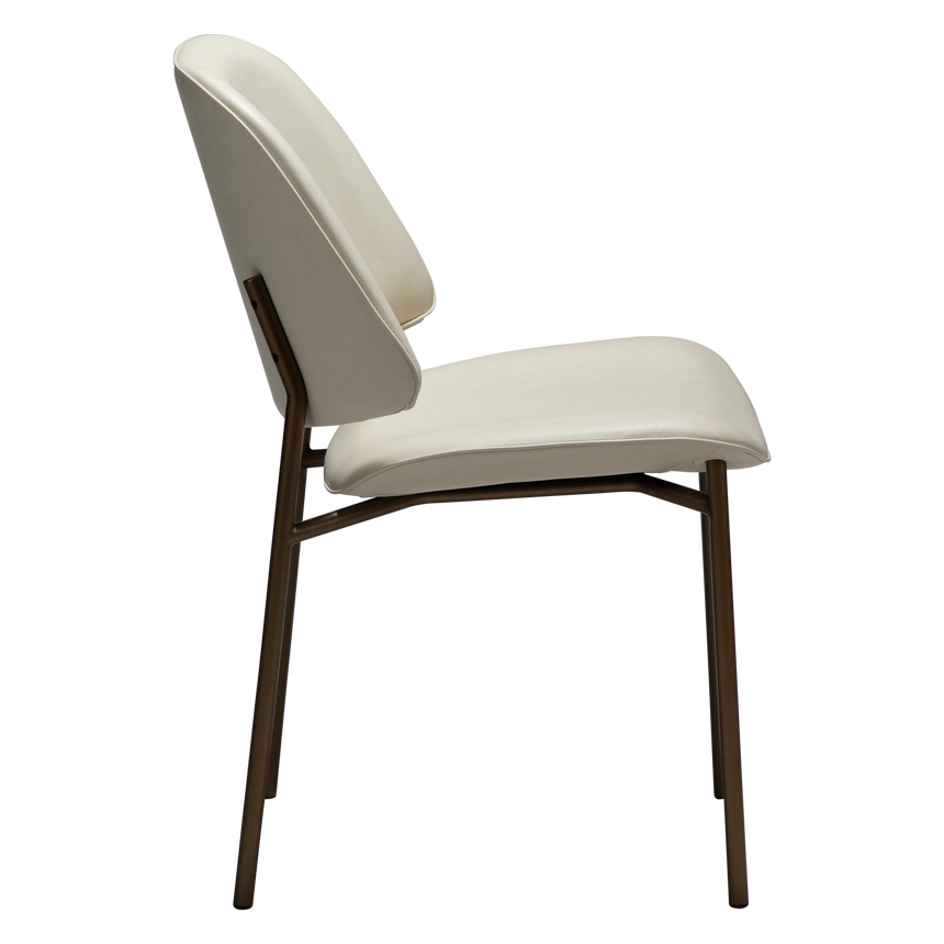 Ohmy textilbőr szék antik lábbal