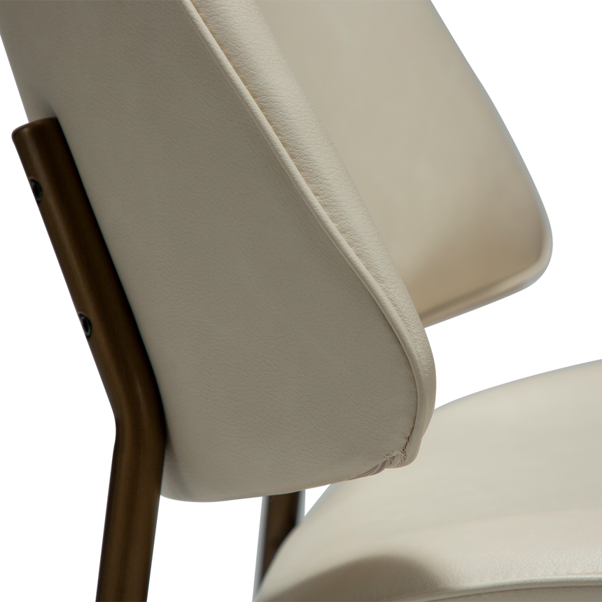 Ohmy textilbőr szék antik lábbal