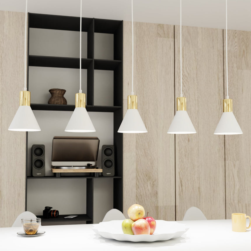 Rosa 5 fém függőlámpa