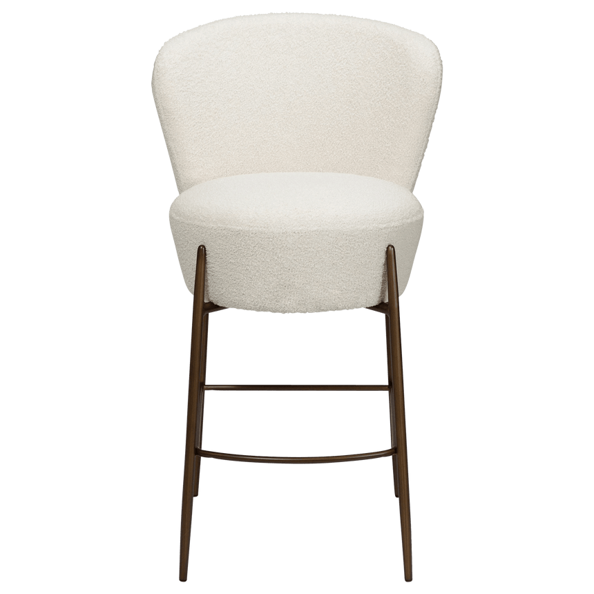 Orbit újrahasznosított buklé alacsony bárszék antik lábbal