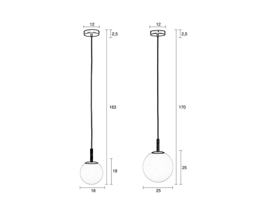 Orion üveg függőlámpa kicsi-4