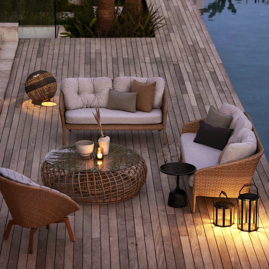 Ocean 3 személyes szövet kerti kanapé