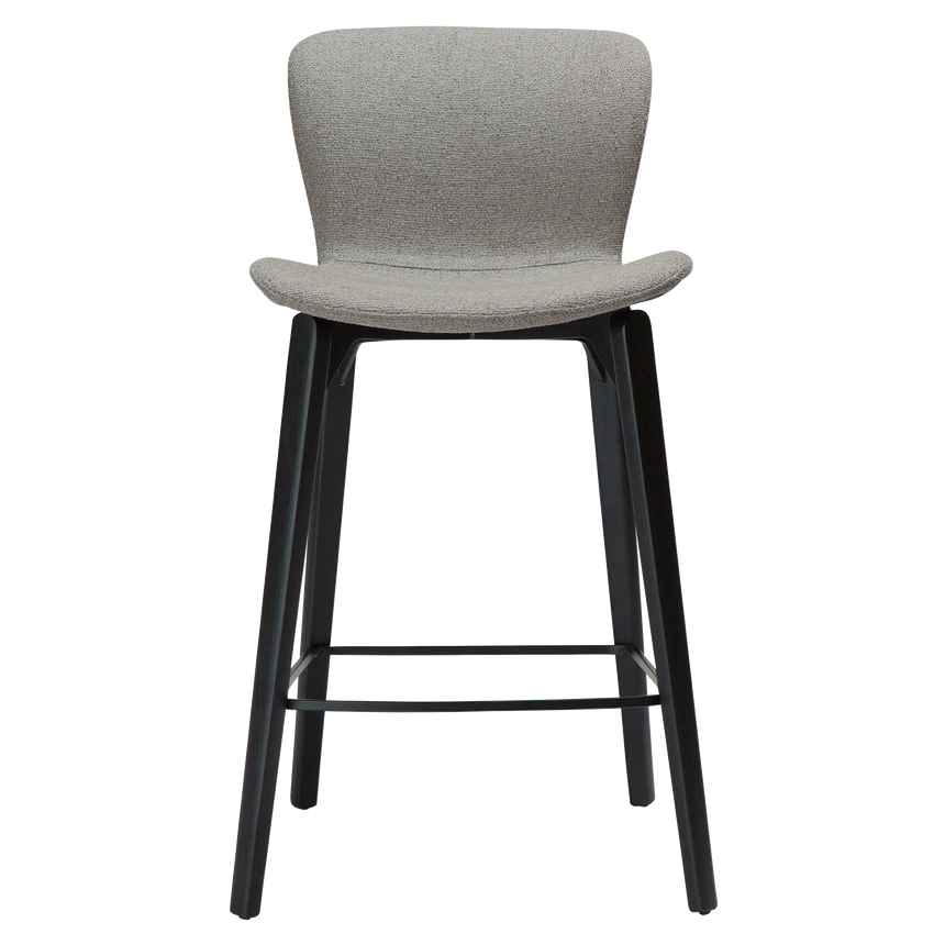 Paragon low bar stool with black legs