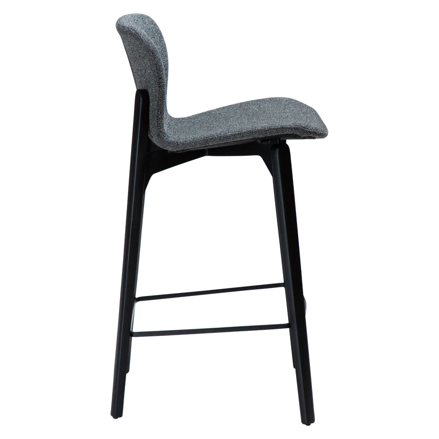 Paragon low bar stool with black legs