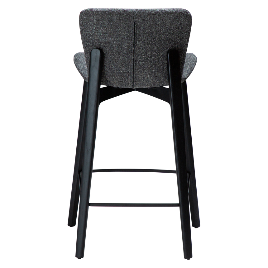 Paragon low bar stool with black legs