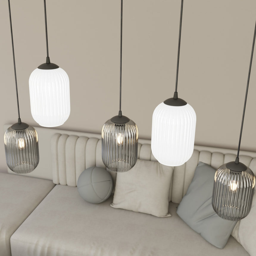 Verdi 3 BL Mix üveg függőlámpa