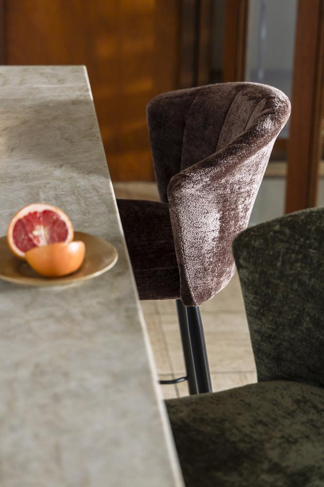 Georgia velvet bar stool