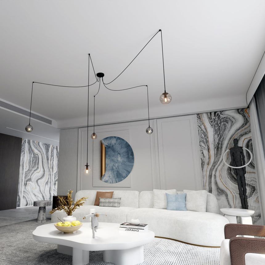 Gigi 5 BL Mix üveg függőlámpa