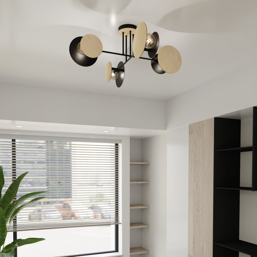 Zita 4 fém mennyezeti lámpa