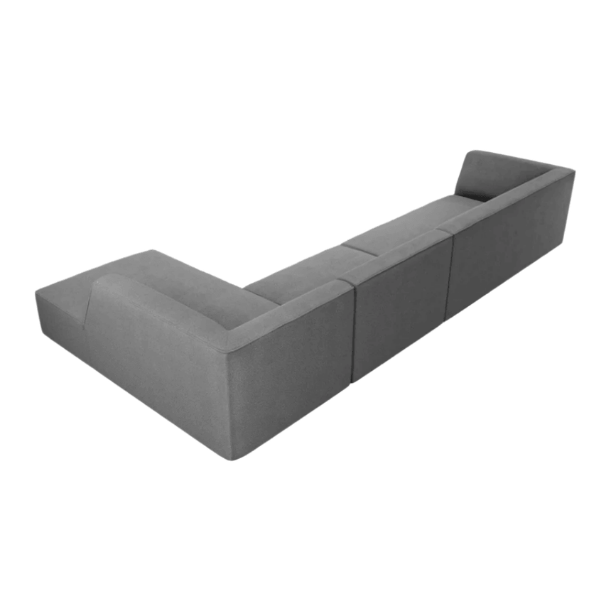 Ruby jobbos szövet sarokkanapé 366x180