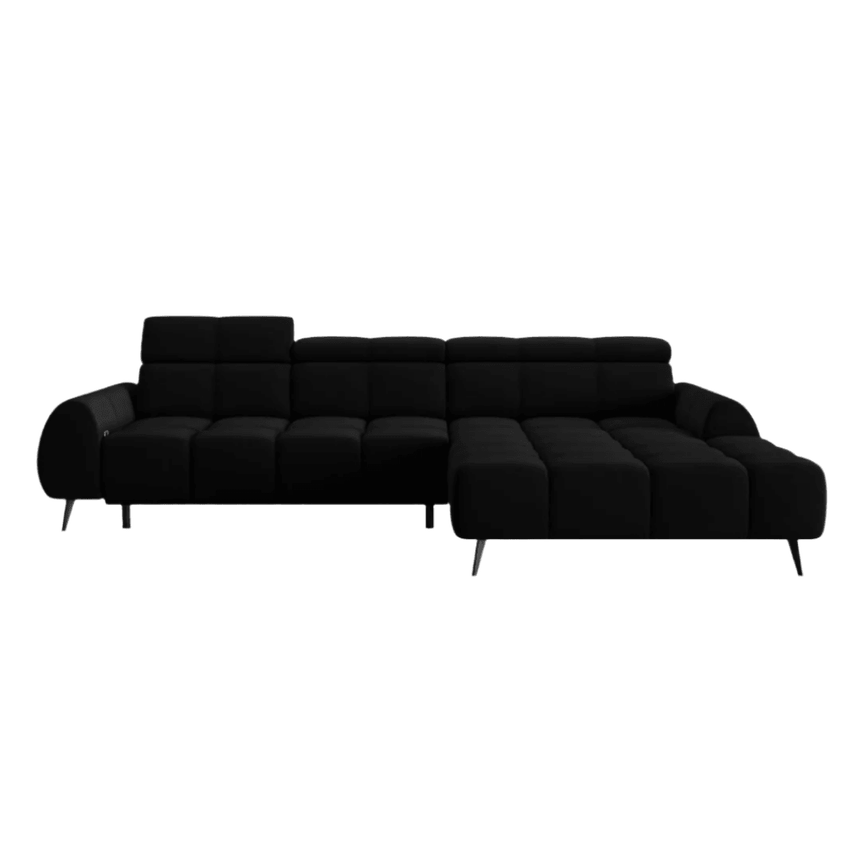 Alyse right-hand velvet corner sofa