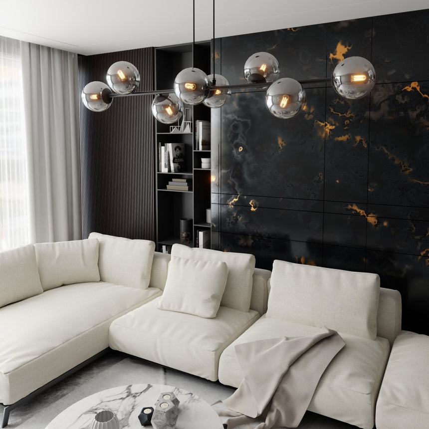 Rossi 8 BL fém függőlámpa