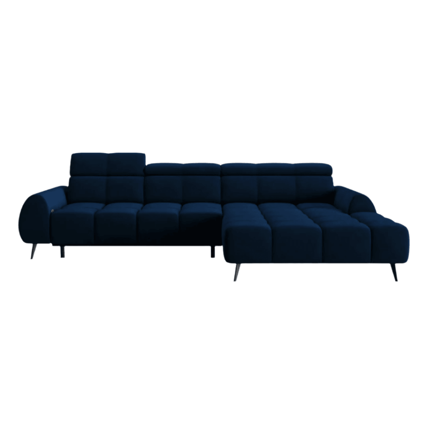 Alyse right-hand velvet corner sofa