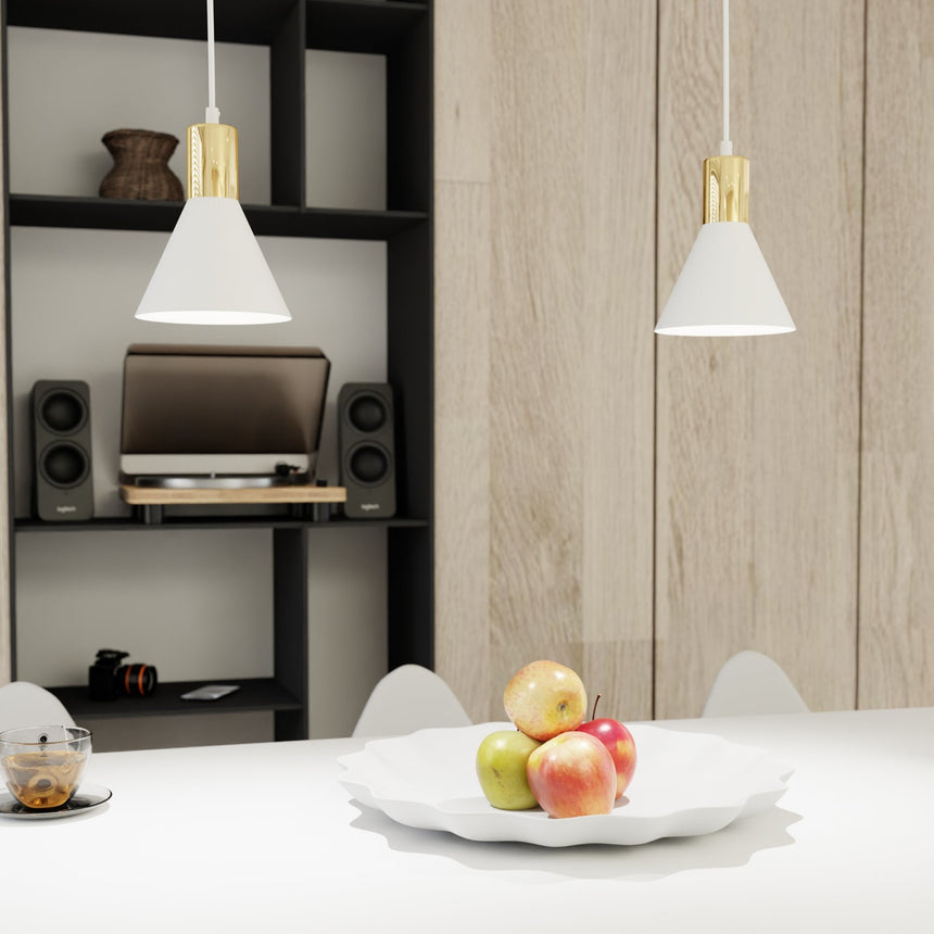 Rosa 1 fém függőlámpa