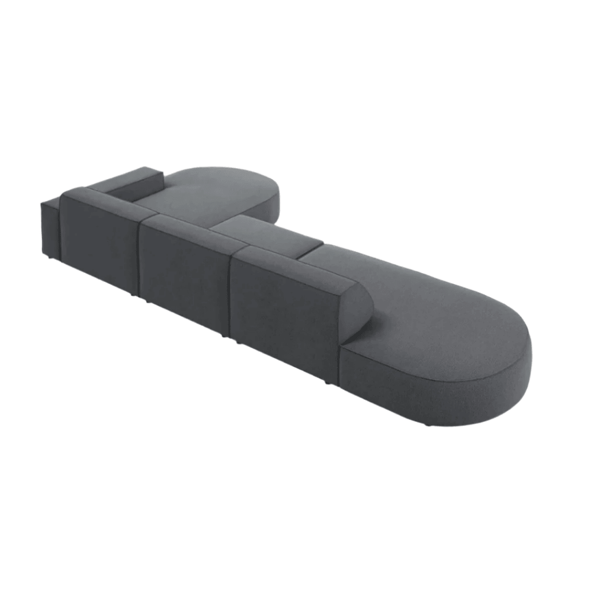 Jodie jobbos szövet sarokkanapé 342x166