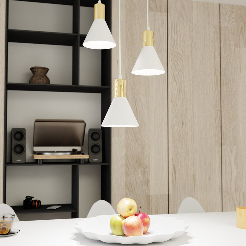 Rosa 3 Prem fém függőlámpa