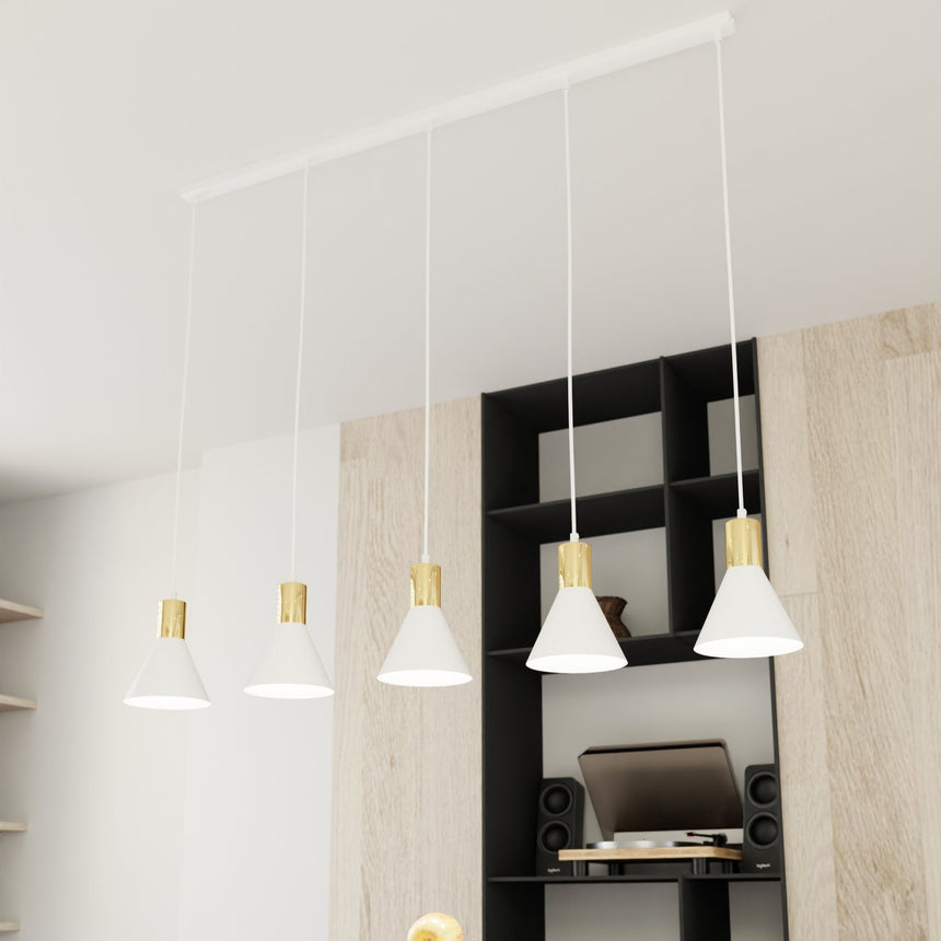 Rosa 5 fém függőlámpa