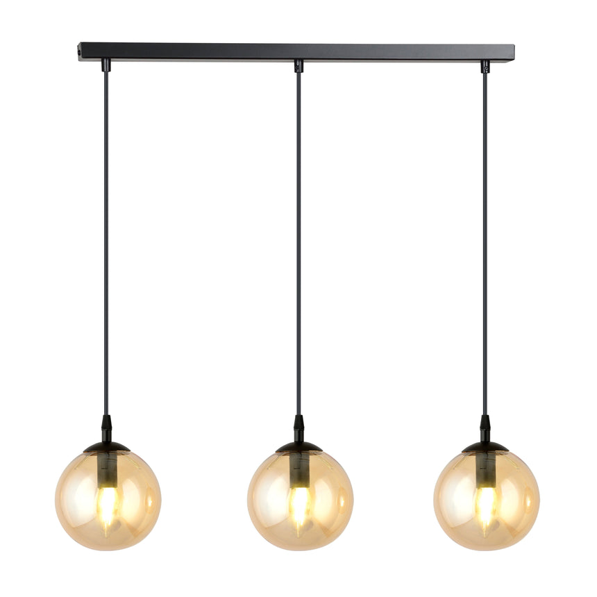 Cosmo 3 BL üveg függőlámpa