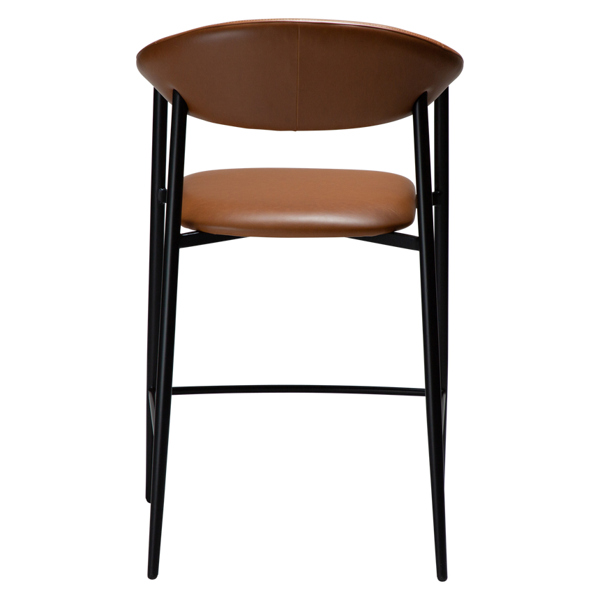 Rover textile leather low bar stool
