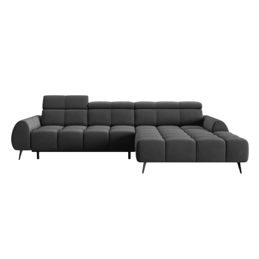 Alyse right-hand velvet corner sofa