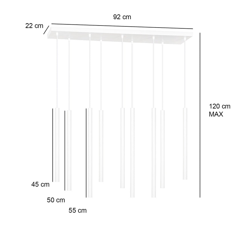Selter 9 fém függőlámpa