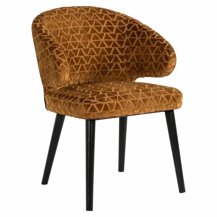 Indigo szövet szék