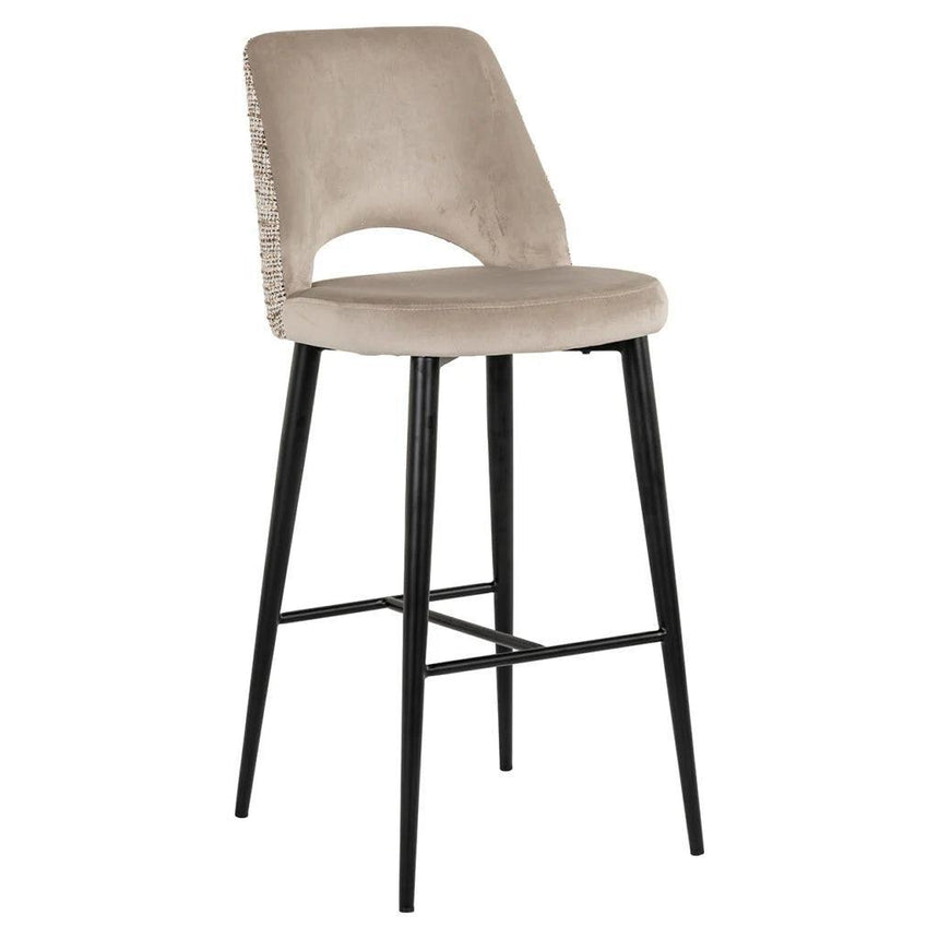 Tabitha velvet bar stool