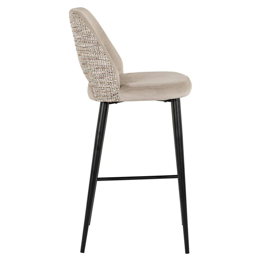 Tabitha velvet bar stool