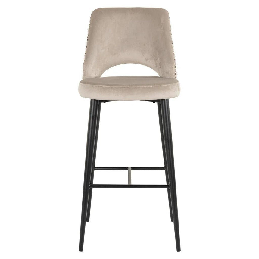 Tabitha velvet bar stool