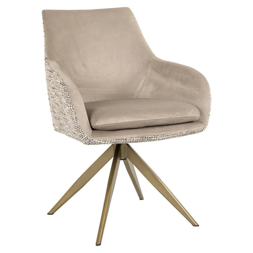 Lisonne Swivel Velvet Chair