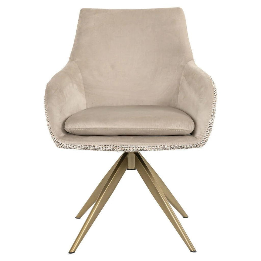 Lisonne Swivel Velvet Chair