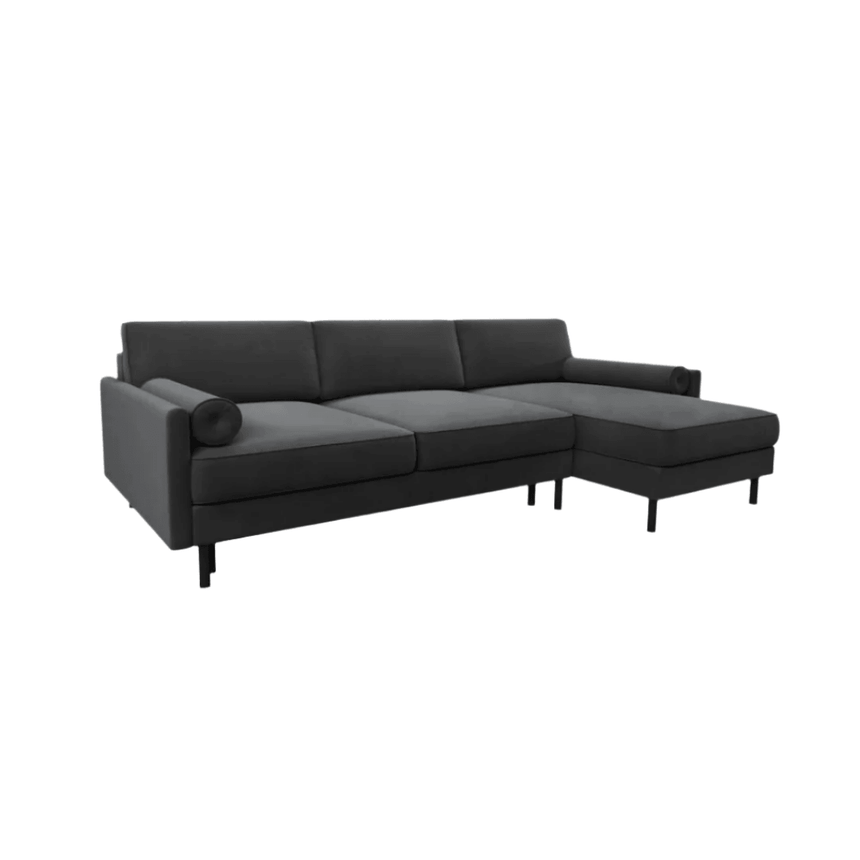 Scott right-hand velvet corner sofa